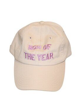 Favorite Daughter Mom Of The Year Embroidered Khaki/Lavender Baseball Hat, NWT